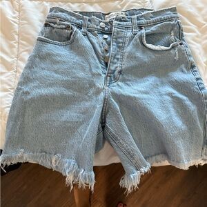 Abercrombie & Fitch Light Blue High Rise Shorts